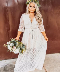 D & J Industries Angel Eyes Dress - Ivory Bridal