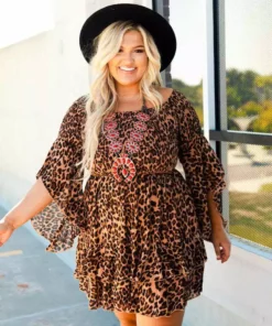 D & J Industries Concert Ready Dress - Cheetah Dresses