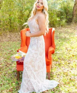 D & J Industries Shine Brighter Dress - Ivory