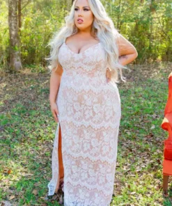 D & J Industries Shine Brighter Dress - Ivory