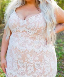 D & J Industries Shine Brighter Dress - Ivory