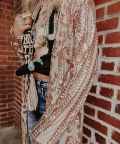 Dongguan Haohoo Clothing CO., Ltd Pre-Orders PREORDER The Royal Sequin Duster - Rose Gold