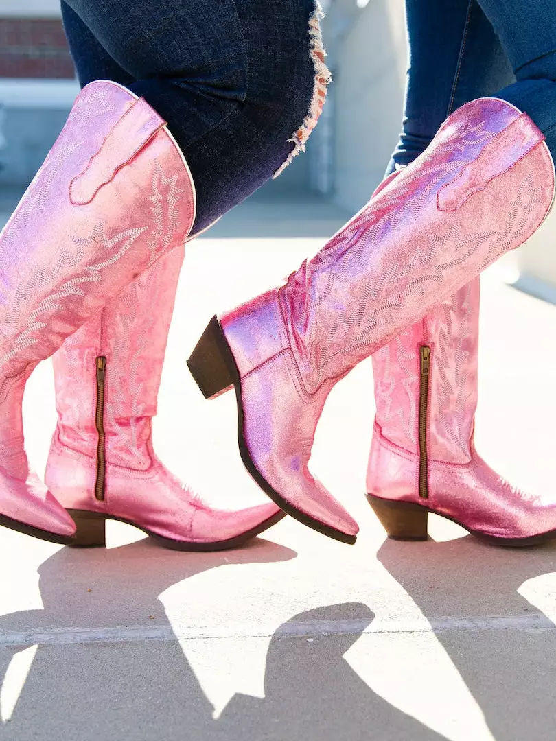 Prachi Leather PREORDER Just Call Me Dolly Pink Cowgirl Boots - Wide Calf Pre-Orders