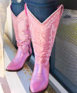 Prachi Leather PREORDER Just Call Me Dolly Pink Cowgirl Boots - Wide Calf Pre-Orders