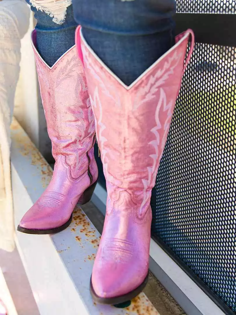 Prachi Leather PREORDER Just Call Me Dolly Pink Cowgirl Boots - Wide Calf Pre-Orders