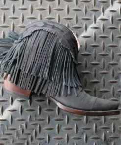Lane Boots Spitfire Fringe Booties Black By Lane New Arrivals