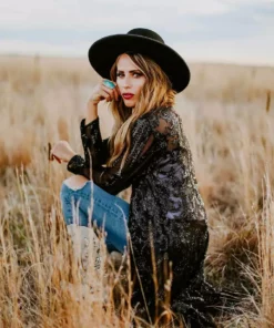 Dongguan Haohoo Clothing CO., Ltd Pre-Orders PREORDER The Royal Sequin Duster - Black