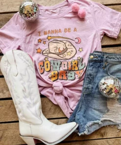GTN New Arrivals I Wanna Be A Cowgirl Baby T-shirt