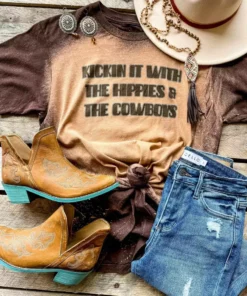 Bling-A-Gogo Kickin It With The Hippies T-shirt New Arrivals