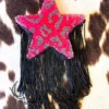Southern Custom Designs Pink Leopard Star And Fringe Freshie