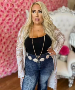 Dongguan Haohoo Clothing CO., Ltd PREORDER The Royal Sequin Duster - White And Gold Pre-Orders