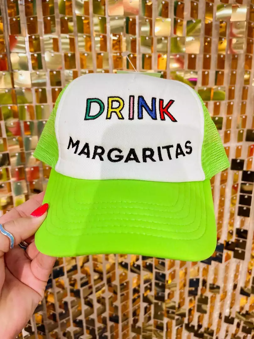 FayCo Drink Margaritas Lime Green Trucker Hat