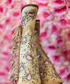 Lane Boots New Arrivals Wallflower Boho Fringe Boot By Lane - Shadow Bone