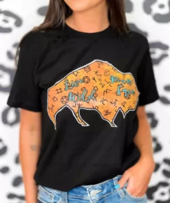 4B Custom Designs LLC Born Wild Live Free T Shirt