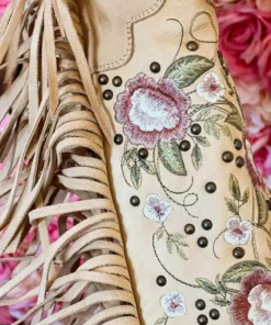 Lane Boots New Arrivals Wallflower Boho Fringe Boot By Lane - Shadow Bone