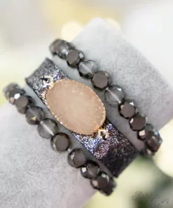 Southern Grace Midnight Garden Black Bracelet Sets New Arrivals