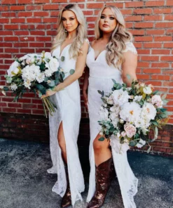 D & J Industries Adore You Dress - White