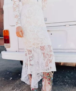 D & J Industries Always Be Mine Dress - White/Neutral