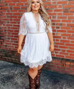 D & J Industries Sale! Anywhere With You Dress - White