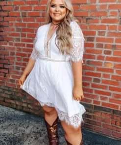 D & J Industries Sale! Anywhere With You Dress - White