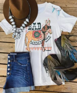 Miss Mud Pie Bad Ass Mamacita Tee - Cream