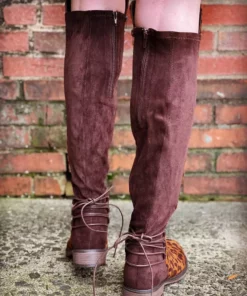 Olem Shoe Corporation Barcelona-22 Leopard Boot Sale!