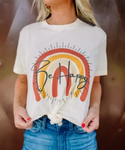 Bling-A-Gogo Clothing Be Happy Tee