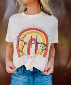 Bling-A-Gogo Clothing Be Happy Tee