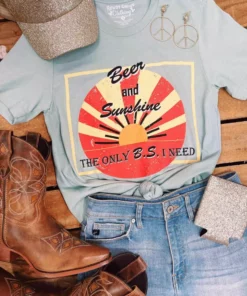 Rowdy Crowd Clothing Beer And Sunshine Tee