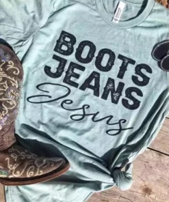 Buckin Barn Tees Boots Jeans Jesus Tee