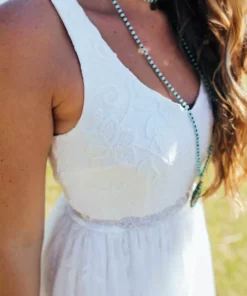 D & J Industries Bridal Lace Long Dress