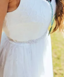 D & J Industries Bridal Lace Long Dress