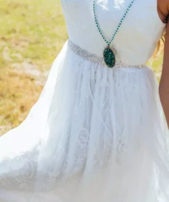 D & J Industries Bridal Lace Long Dress