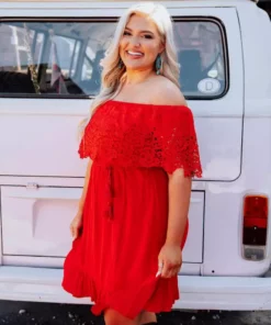 D & J Industries Clothing Bride Babes Dress - Red