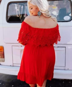 D & J Industries Clothing Bride Babes Dress - Red