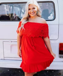 D & J Industries Clothing Bride Babes Dress - Red