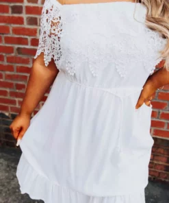 D & J Industries Bride Babes Dress - White Sale!