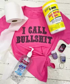 Bling-A-Gogo Bullshit Tee - Pink