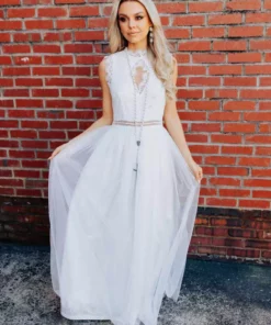 D & J Industries Call You Mine Dress - White