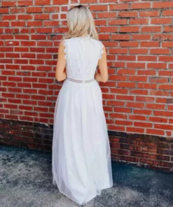 D & J Industries Call You Mine Dress - White