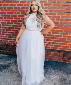 D & J Industries Call You Mine Dress - White