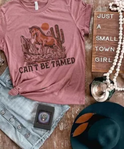 Miss Mud Pie Cant Be Tamed Tee - Mauve Clothing