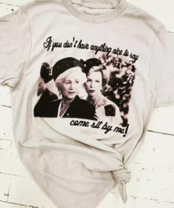 Bling-A-Gogo Come Sit By Me Tee - Light Grey