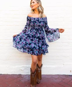 Southern Fried Chics Dresses Concert Ready — Floral Western Dress