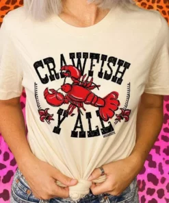 Miss Mud Pie Clothing Crawfish Yall Tee - Cream