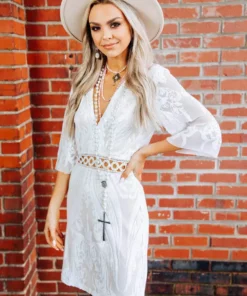 D & J Industries Dance With You Dress - White