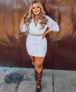 D & J Industries Dance With You Dress - White