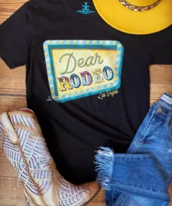 4B Custom Designs LLC Dear Rodeo Tee - Black Clothing