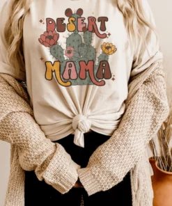 Miss Mud Pie Clothing Desert Mama Cactus T-shirt - Natural