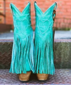 Lane Boots Dreamer Turquoise Fringe Boots By Lane